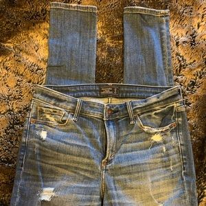 ✨WOMENS DISTRESSED A&F JEANS HARPER SUPER SKINNY
